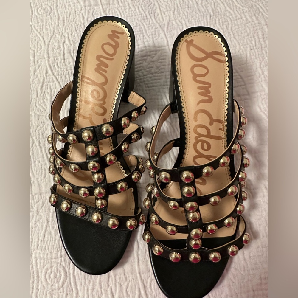 Sam Edelman Black Block Heels